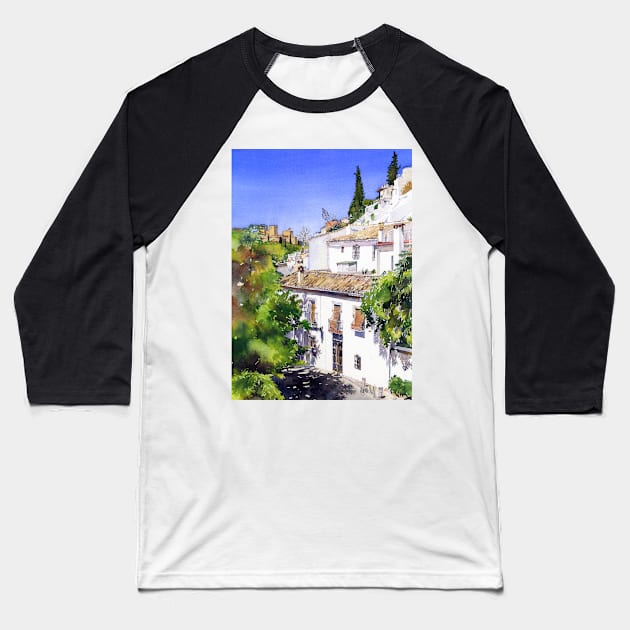 Sacromonte, Granada, Spain Baseball T-Shirt by margaretmerry